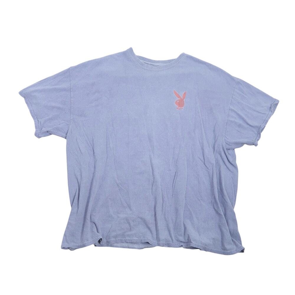 Playboy bunny faded blue graphic t-shirt Men's Large